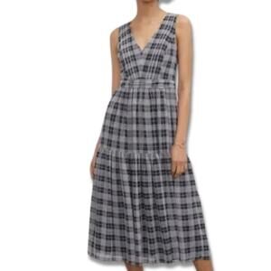 Club Monaco Blue Sleeveless V-Neck Sundress